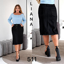 Юбка Liana Denim 511 black - делук