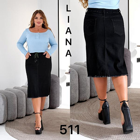 Юбка Liana Denim 511 black - делук