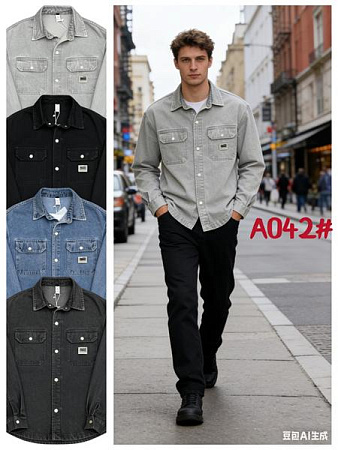 Рубашка Lina A042 black - делук