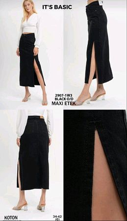 Юбка Jeans Style 2907-1 black - делук