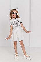 Юбка Moda School 8537 white - делук