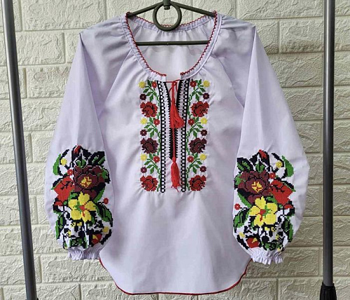 Вышиванка Proschenko PR1244 white - делук
