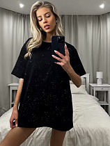 Футболка Levisha 26001 black - делук