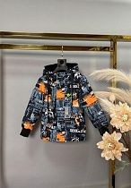 Куртка Delfinka JK37 grey-orange - делук