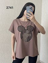 Футболка Fsn 2741 brown - делук