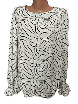 Блузка Bishoff 585-1 white-black - делук