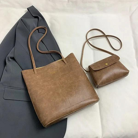 Сумка Fashion Bag A6628-1 brown - делук