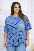 Футболка Elena&Vika 26009 l.blue - делук