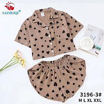 Пижама Saimeiqi 3196-3 brown - делук