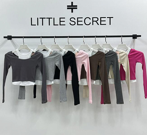 Топ Little Secret 500303 l.grey - делук