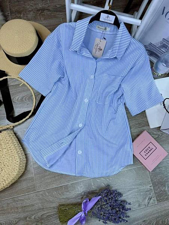 Рубашка Arina 2463 l.blue - делук