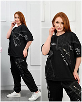 Костюм Спорт Saint Wish 52001 black - делук