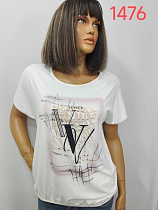Футболка Lida 1476 white - делук