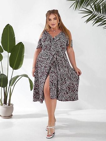 Платье Eskobo E31 white-black - делук