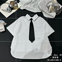 Блузка Fashion Kids C1585A white - делук