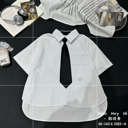 Блузка Fashion Kids C1585A white - делук