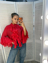 Блузка Style Nadezhda 377 red - делук