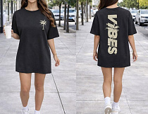 Футболка Elena&Vika 25077 black - делук