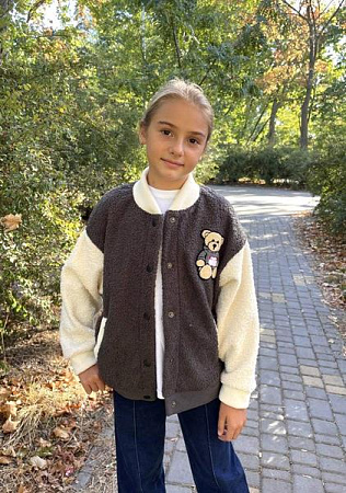 Кофта Lima Kids 2548 grey-white - делук