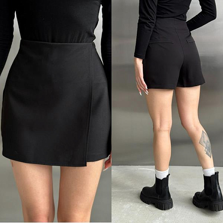 Юбка-Шорты Sofi Cor 9027 black - делук