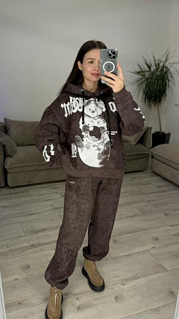 Костюм Спорт S.Style 641-1 brown - делук