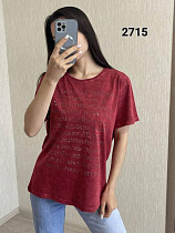 Футболка Fsn 2715 wine - делук