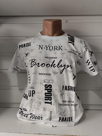 Футболка Panda 1698 white - делук