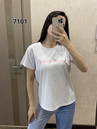 Футболка Fsn 7101 white - делук