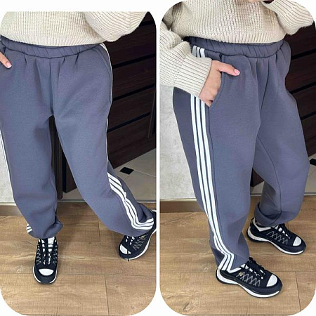 Штаны Спорт Valentina 303 grey - делук