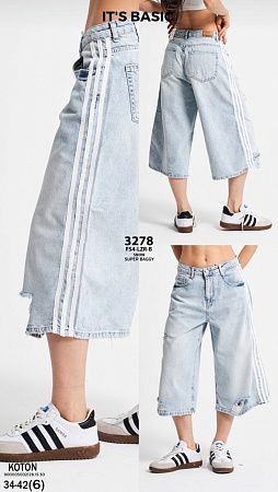 Бриджи Jeans Style 3278 l.blue - делук
