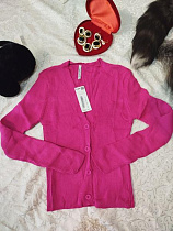 Кардиган Liza Brend 3135 crimson - делук