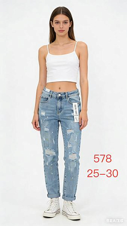 Джинсы Newjeans 578 l.blue - делук