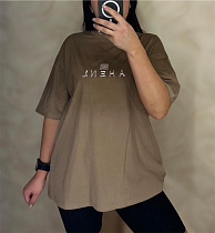 Футболка Levisha 25108 beige - делук