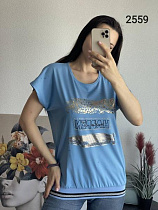 Футболка Fsn 2559 l.blue - делук