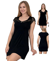 Ночнушка Cotpark 10738 black - делук