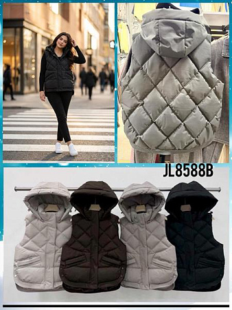 Жилетка Nefertiti 8588B grey - делук