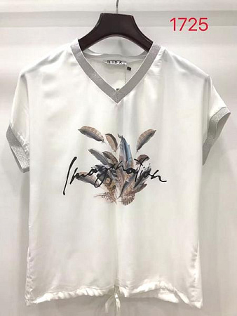 Футболка Lida 1725 white - делук