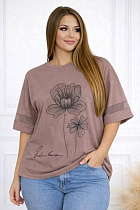 Футболка Elena&Vika 26035 brown - делук