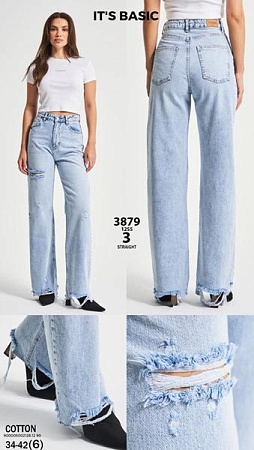 Джинсы Jeans Style 3879-12S5-3 l.blue - делук