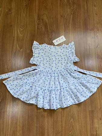 Платье Rsv 195-1 white-l.blue - делук