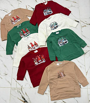 Худи Bright Harmony B732 beige-red - делук