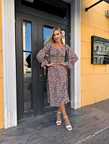 Платье Sofi Cor 6045 brown - делук