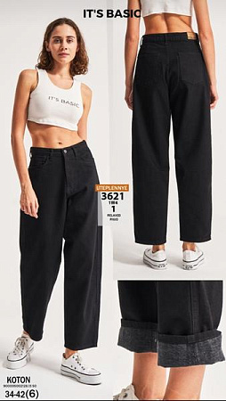 Джинсы Jeans Style 3621-1 black - делук