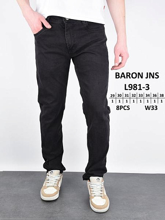 Джинсы Baron Jeans L981-3 black - делук