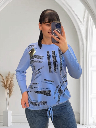 Свитер Levisha 25218 l.blue - делук