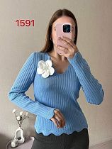 Свитер Fsn 1591 l.blue - делук
