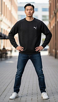 Свитер Shon S3681 black - делук