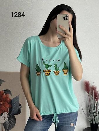 Футболка Fsn 1284-1 l.blue - делук
