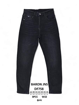 Джинсы Baron Jeans DF758 black - делук