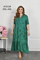 Платье Romeo Life A10-2 green - делук